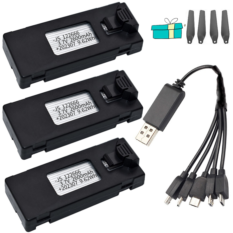 Eachine Drone E58 - 3.7V 2600Mah ドローンバッテリー RC 充電器アクセサリー E88