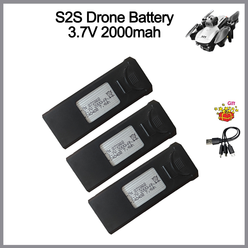 Eachine Drone E58 - S2S ドローンバッテリー 3.7V 2000mAh シャオ mi