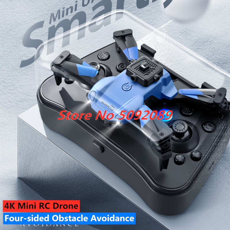 Drone Camera 4K - 4Kミニ四面障害物回避ドローン WIFI FPV 高度保持 RCクアッドコプター ポケットドローン