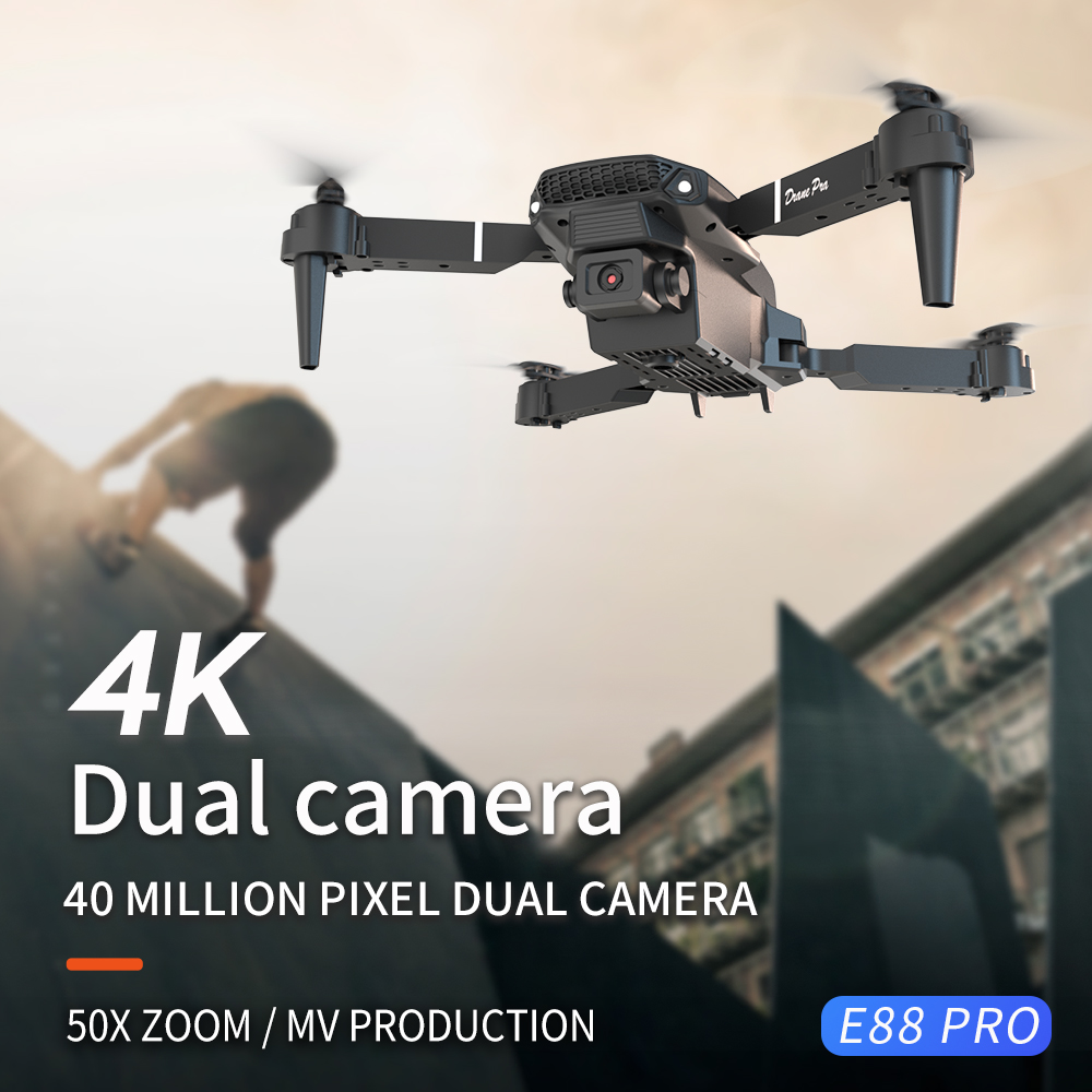 2026年新型 E88 プロ仕様 HD 4K RCドローン  - Drone Camera 4K のレビューと価格
