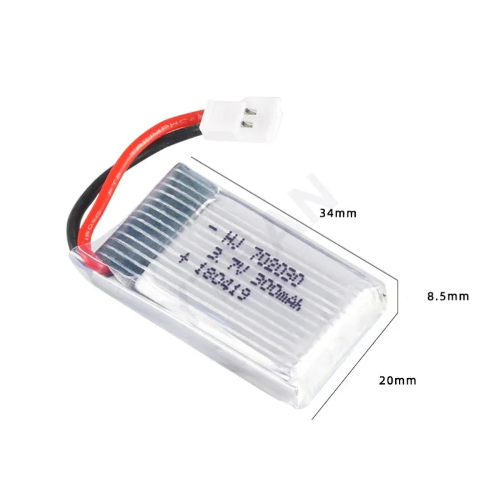 3.7V 300mAh リポバッテリー U816 F180  - Eachine Drone E010 のレビューと価格