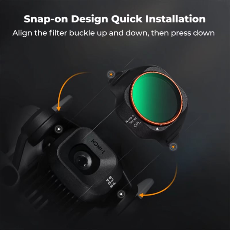 DJI Mini 5 Pro用FFYY-CPLフィルター、ド - Drone Camera Filter のレビューと価格