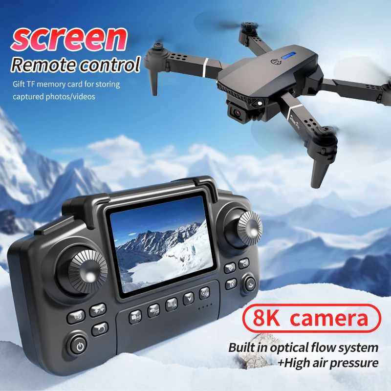 プロフェッショナルE88 PROドローン、スクリーン付き8K - Drone Camera Wide Angle のレビューと価格