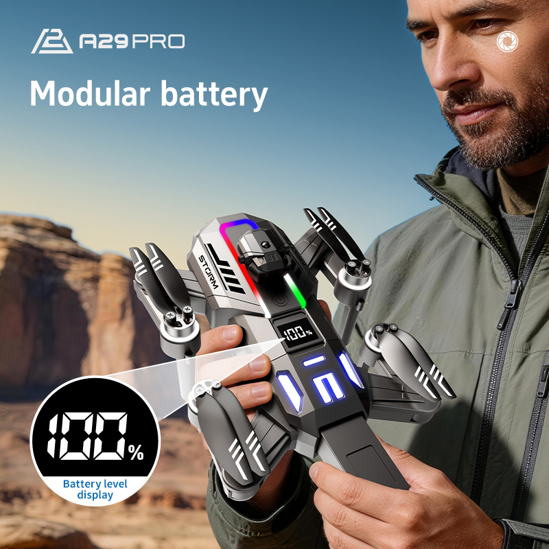 RC FPVクアッドコプターA29メカスタイルドローン クー - Drone Camera With Gimbal のレビューと価格
