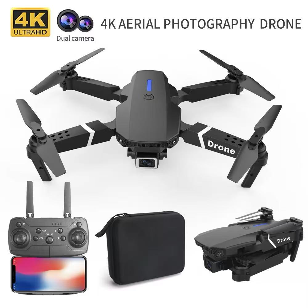 プロフェッショナルドローン E88 4k 広角 HD カメラ - Drone Camera Wide Angle のレビューと価格