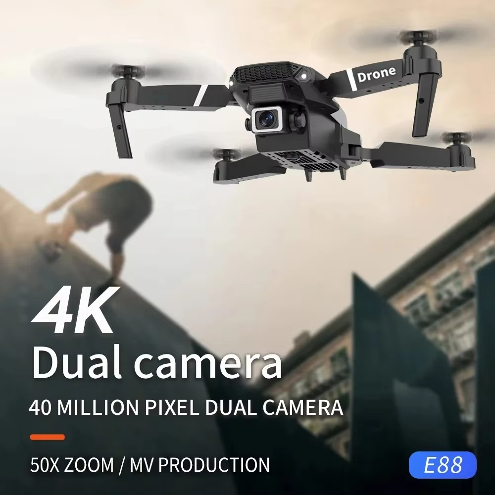 2026 プロフェッショナル 6K 広角ドローン E88 ス - Drone Camera Wide Angle のレビューと価格