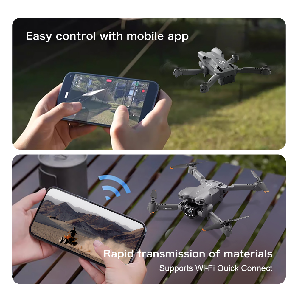 オリジナルミニ5ドローン 8K HDデュアルカメラ RCブラ - Drone Camera Vlog のレビューと価格