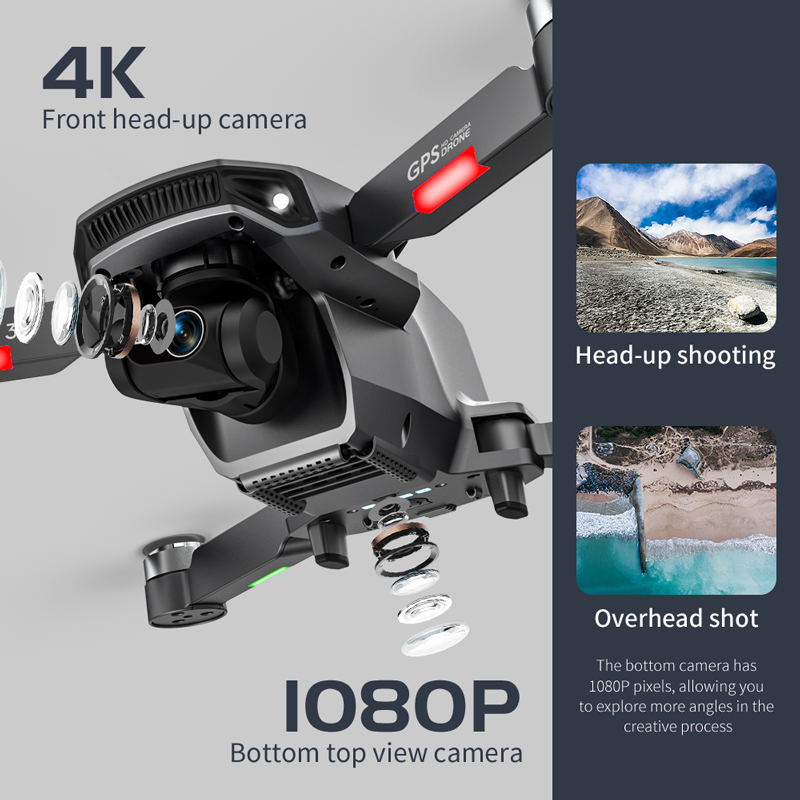 ドローンL106pro 3,4K 5g,wifi,fpv,折 - Drone Camera 4K のレビューと価格