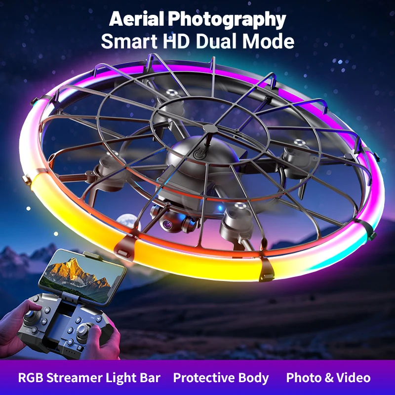 JJRC H145 UFO RCドローン、デュアルHDレンズ - Drone Camera Case のレビューと価格